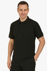 Men’s Black Oversized Polo Tee
